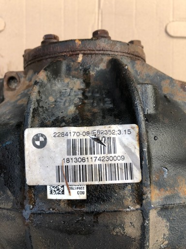 MOST DIFERENCIJAL DIFERENCIJALENCJAŁ BMW M5 F10 M6 F06 F12 F13 2284170 3.15 MOST DIFERENCIJAL DIFERENCIJALENCJAŁ BMW M5 F10 M6 F06 F12 F13 2284170 3.15