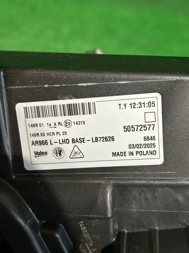 FAR LIJEVA STRANA ALFA ROMEO MILANO JUNIOR FULL LED NR.R62 FAR LIJEVA STRANA ALFA ROMEO MILANO JUNIOR FULL LED NR.R62
