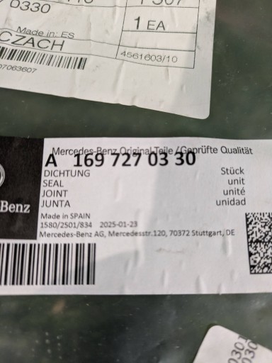 BRTVA VRATA LIJEVA STRANA PREDNJA MERCEDES A-KLASA W169 BRTVA VRATA LIJEVA STRANA PREDNJA MERCEDES A-KLASA W169
