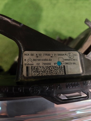 FAR DESNA STRANA PREDNJA CITROEN C3 DS3 09- NR.R1367 FAR DESNA STRANA PREDNJA CITROEN C3 DS3 09- NR.R1367