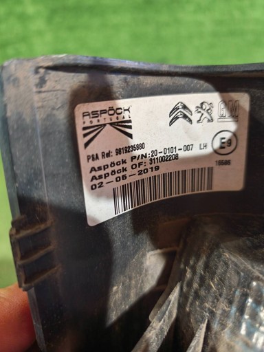 LAMPA FAR ZADNJA ZADNJI CITROEN BERLINGO IV OPEL COMBO E NR.L164 LAMPA FAR ZADNJA ZADNJI CITROEN BERLINGO IV OPEL COMBO E NR.L164