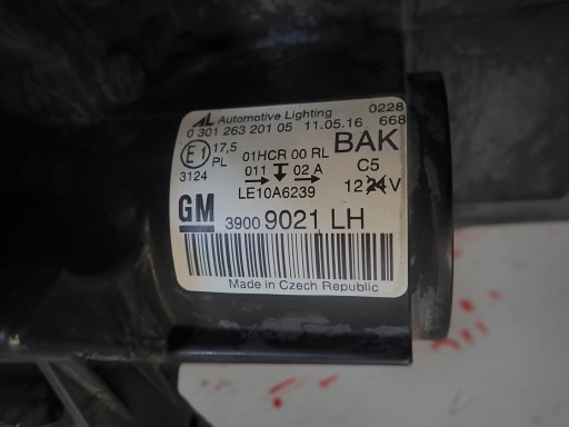 LAMPA FAR PREDNJI LIJEVI OPEL ZAFIRA C 2012- LAMPA FAR PREDNJI LIJEVI OPEL ZAFIRA C 2012-