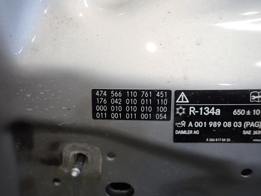 HAUBA MERCEDES A-KLASA W176 2011- A176 HAUBA MERCEDES A-KLASA W176 2011- A176