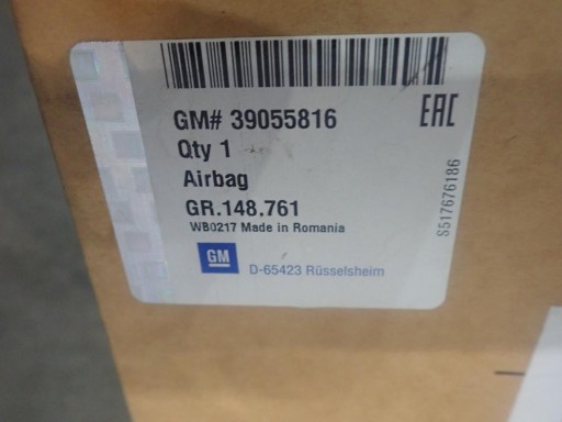 AIRBAG NOSAČ SUVOZAČA OPEL MERIVA B II 2010-