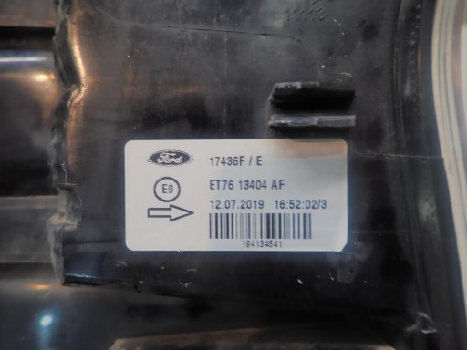 LAMPA FAR ZADNJI ZADNJA  DESNI FORD TOURNEO COURIER 2014-
