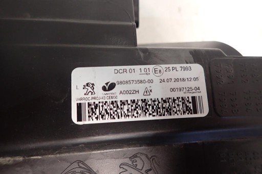 LAMPA FAR PREDNJI LIJEVI PEUGEOT EXPERT III 16- XENON