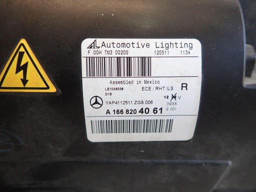 LAMPA FAR PREDNJI DESNI MERCEDES ML W166 BI-XENON ZAKRETNI