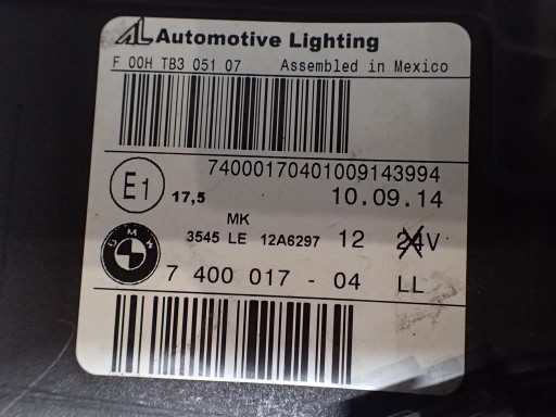 LAMPA FAR PREDNJI LIJEVI BMW X3 F25 F26 REDIZAJN 015- BI-XENON
