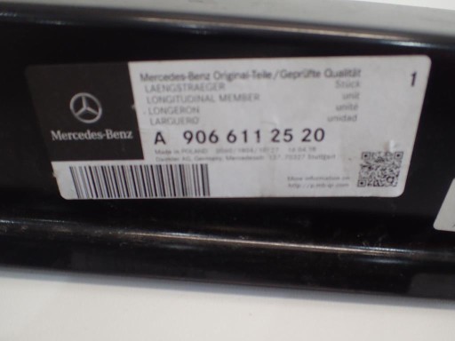 NOSAČ MERCEDES SPRINTER W906 A9066112520 NOSAČ MERCEDES SPRINTER W906 A9066112520