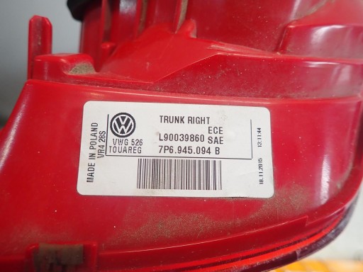 LAMPA FAR ZADNJI ZADNJA DESNI VW TOUAREG 2010- 7P6945094B LAMPA FAR ZADNJI ZADNJA DESNI VW TOUAREG 2010- 7P6945094B
