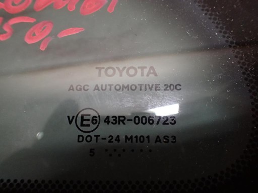 STAKLO LIJEVI ZADNJI TOYOTA AVENSIS KARAVAN 2015