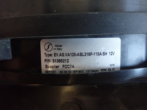 HLADNJAK TEKUČINE BATERII VOLVO S60 V60 XC60 XC90 HIBRID 31368212