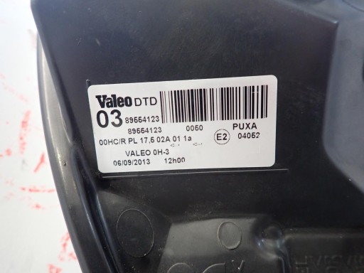 LAMPA FAR PREDNJI DESNI PEUGEOT 107 2005-2012 89554123