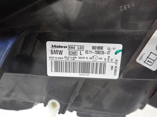LAMPA FAR PREDNJI LIJEVI BMW X1 E84 REDIZAJN 2012- BI-XENON 7290239-07