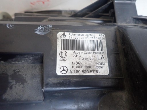 LAMPA FAR PREDNJI LIJEVI MERCEDES A-KLASA W169 REDIZAJN 2008- A1698205761