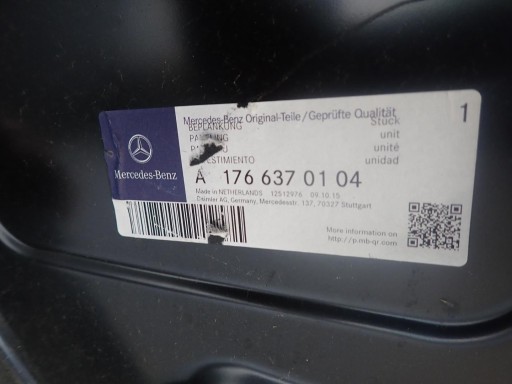 PRAG LIJEVI MERCEDES A-KLASA W176 2011- A1766370104