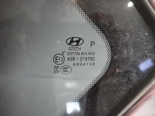 STAKLO KAROSERIJSKA LIJEVI ZADNJI HYUNDAI SANTA FE IV 2018- STAKLO KAROSERIJSKA LIJEVI ZADNJI HYUNDAI SANTA FE IV 2018-