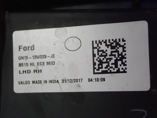 LAMPA FAR PREDNJI DESNI FORD ECOSPORT REDIZAJN 2017- GN15-13W029-JE