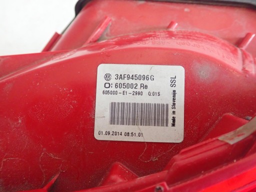 LAMPA FAR ZADNJI ZADNJA  DESNI VW PASSAT B7 KARAVAN 2010-2014 3AF945096G