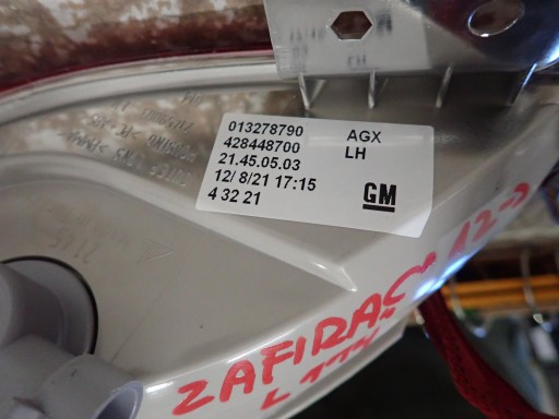 LAMPA FAR ZADNJI MAGLENKA LIJEVI DESNI OPEL ZAFIRA C 2012- 428448700