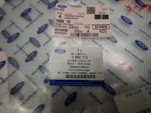 ZVUČNA IZOLACIJA VRATA FORD S-MAX GALAXY EM2B-R237A05-AB