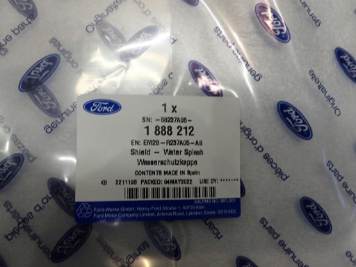 ZVUČNA IZOLACIJA VRATA FORD S-MAX GALAXY EM2B-R237A05-AB