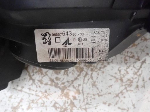 LAMPA FAR PREDNJI LIJEVI PEUGEOT 307 REDIZAJN 2005-2008