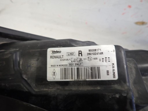LAMPA FAR PREDNJI DESNI DACIA LODGY DOKKER 2012- 260102414
