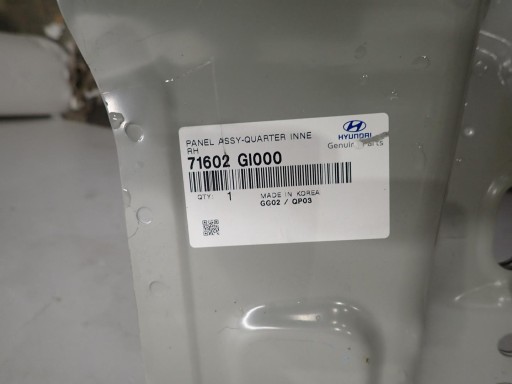 BLATOBRAN ZADNJI DESNI VANJSKI ČETVRTINA HYUNDAI IONIQ 5 21- 71602-GI000 BLATOBRAN ZADNJI DESNI VANJSKI ČETVRTINA HYUNDAI IONIQ 5 21- 71602-GI000
