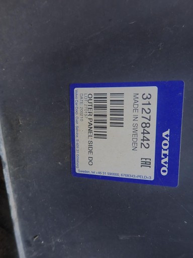 VRATA ZADNJI LIJEVA OPLATA VOLVO V40 2012-