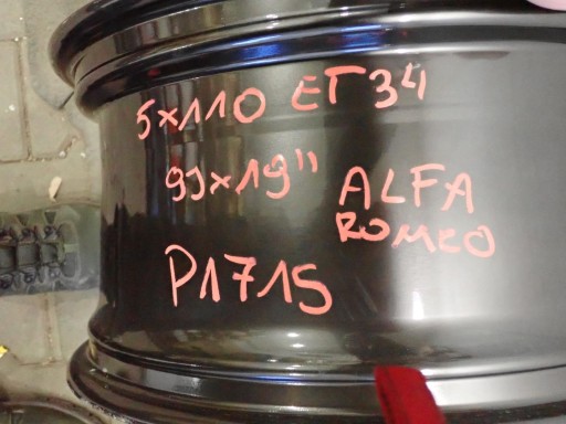 ALUMINIJSKA FELGA ALFA ROMEO 5X110 ET34 9J 19