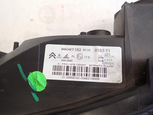 LAMPA FAR PREDNJI LIJEVI CITROEN DS4 REDIZAJN 2015- BI-XENON 9808718280