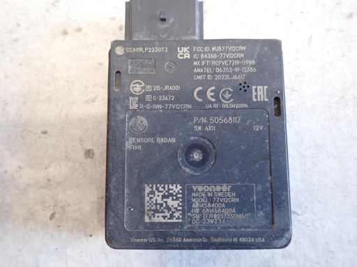 SENZOR SENSOR RADAR MARTWEGO POLA ALFA ROMEO STELVIO GIULIA 50568117 SENZOR SENSOR RADAR MARTWEGO POLA ALFA ROMEO STELVIO GIULIA 50568117