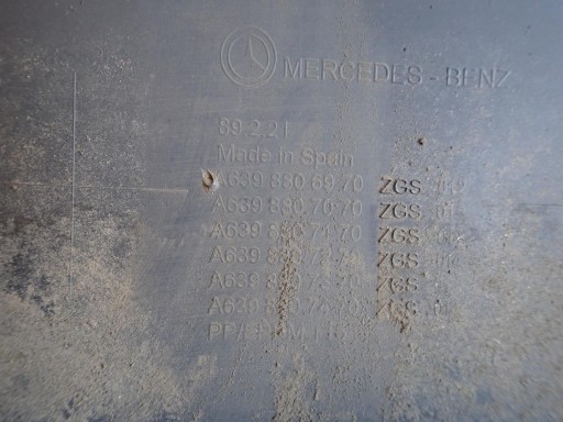 BRANIK PREDNJI MERCEDES VITO W639 REDIZAJN 2009- A6398806970