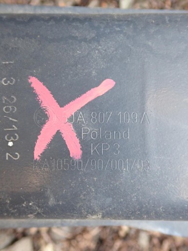 GREDA ISPOD BRANIK PREDNJI SKODA RAPID SEAT TOLEDO IV 2012- 5JA807109A