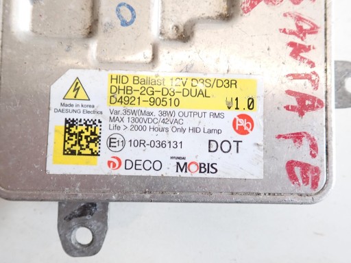 MODUL BALAST LAMPE FAROVI KIA OPTIMA D4921-90510