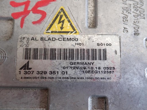 MODUL BALAST LAMPE FAROVI PEUGEOT 130732935101