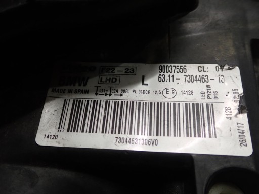 LAMPA FAR PREDNJI LIJEVI BMW 2 F22 F23 BI-XENON 2014- 7304463