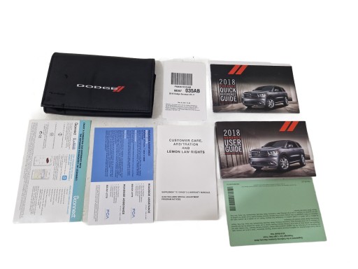 ORIGINAL DODGE DURANGO 19- ETUI FUTERAŁ KSIĄŻECZKI INSTRUKCIJA MANUAL GUIDE
