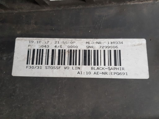 BRANIK PREDNJA STRANA BMW 3 F30 F31 SENZOR ŠPRICE MREŽICE