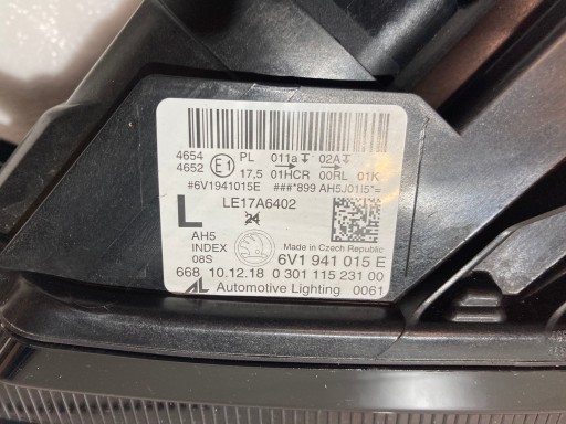 LAMPA FAR LIJEVA STRANA PREDNJA SKODA FABIA III REDIZAJN FULL LED