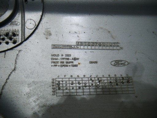 SPOJLER BRANIKA ZADNJI FORD KUGA MK2 CV44-17F765-ABW