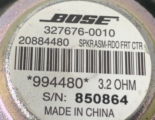 $ ZVUČNIK BOSE CHEVROLET CORVETTE C7 20884480