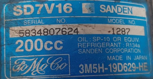 KOMPRESOR KLIMATIZACIJE VOLVO FORD 3M5H-19D629-HE