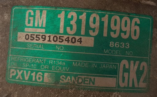 KOMPRESOR KLIMATIZACIJE FIAT CROMA II 05- 13191996