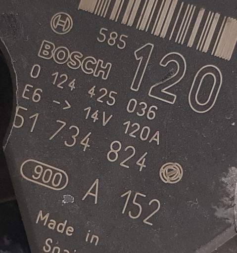 ALTERNATOR FIAT CROMA II 05- 2.2 MPI 51734824