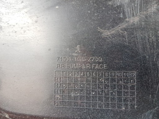 BRANIK ZADNJI HONDA CIVIC X HATCHBACK (OBIČNI) 17- SENZOR