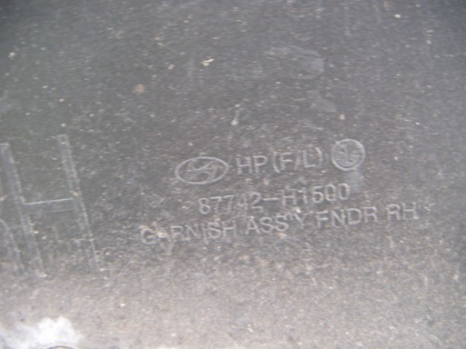 HYUNDAI TERRACAN 03-06 LAJSNA ZAŠTITA / DODATAK BLATOBRANA DESNA STRANA
