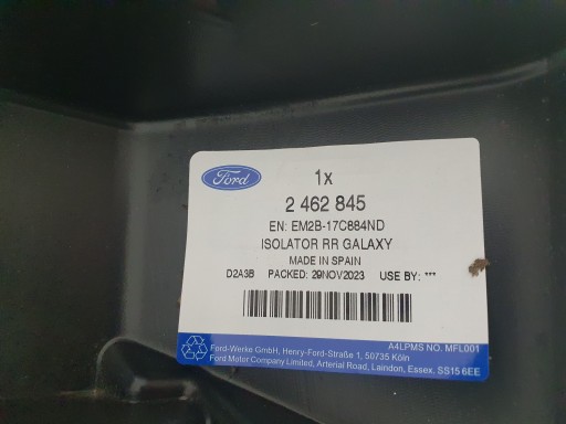 FORD GALAXY IV MK4 POJAČANJE ZADNJI NOSAČ EM2B-17C884-N FORD GALAXY IV MK4 POJAČANJE ZADNJI NOSAČ EM2B-17C884-N