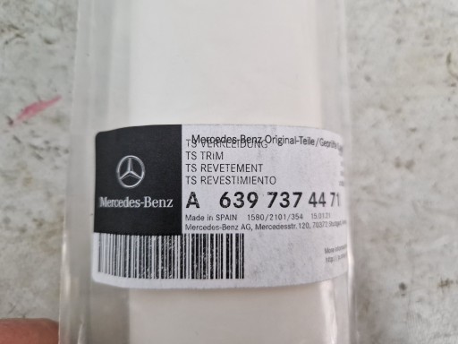 MERCEDES VITO VIANO W 639 NOVO FOLIA ZAŠTITNA VRATA DESNA STRANA ZADNJI A6397374471